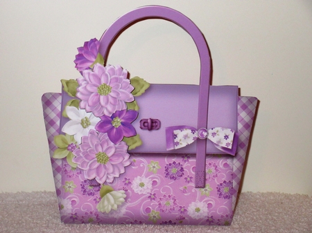Lilac Flowers - Bag Card Mini Kit by Wayne Swan