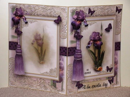 A5 The Iris Card Front Kit by Wayne Swan