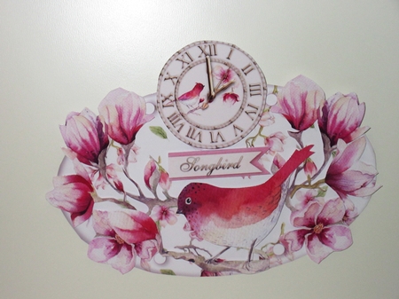 Magnolia Songbird -  Hanging Oval Plaques Trio by Wayne Swan