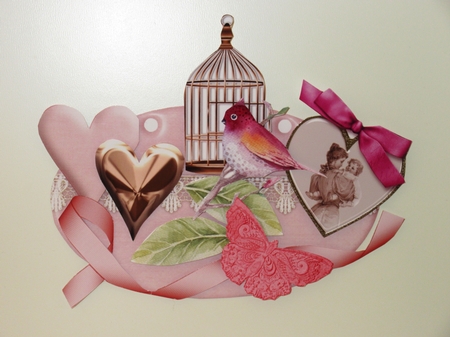 Magnolia Songbird -  Hanging Oval Plaques Trio by Wayne Swan