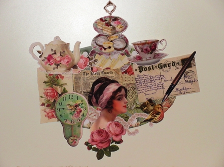Grandmas Attic - Hanging Oval Plaques Trio by Wayne Swan