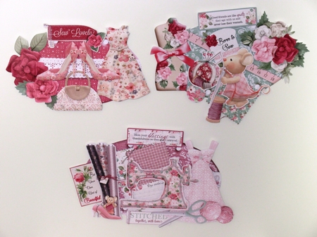 Sew Crafty - Hanging Oval Plaques Trio by Wayne Swan