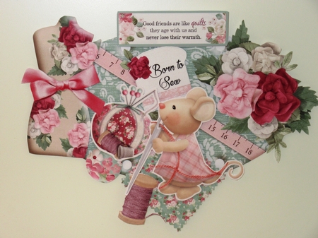 Sew Crafty - Hanging Oval Plaques Trio by Wayne Swan