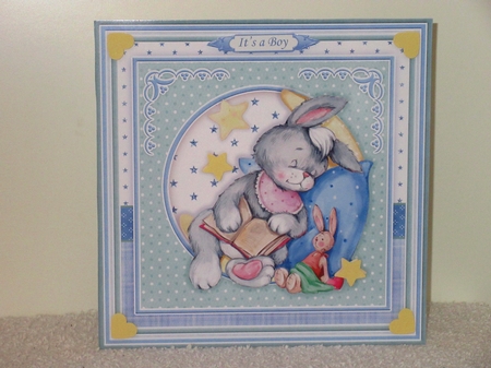 NEW BABY BOY & NEW BABY GIRL 7.5 Blue & Pink Blank Inserts by Wayne Swan