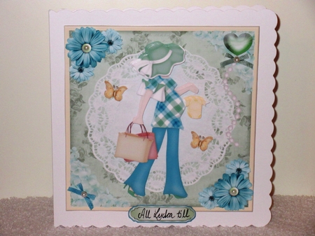 Maternity / Pregnancy - Yummy Mummy Soon To Be Card Mini Kit & Decoupage by Wayne Swan