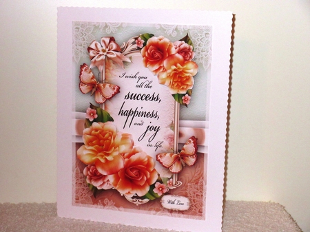 Orange Flowers Card Mini Kit by Wayne Swan