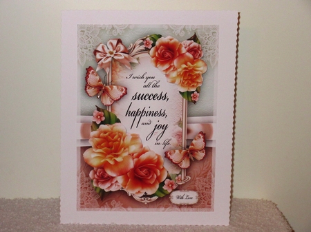 Orange Flowers Card Mini Kit by Wayne Swan