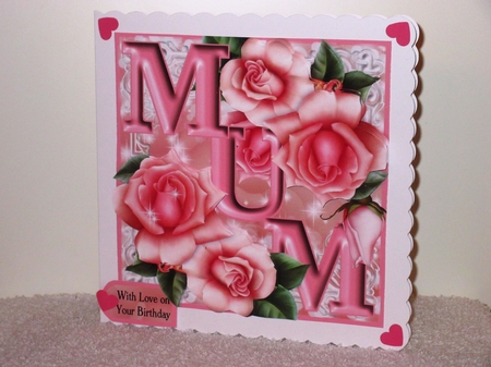 Mum - On a Bed of Roses by Wayne Swan