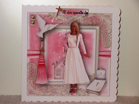 Communion Older Teen blonde Card Front Kit by Wayne Swan