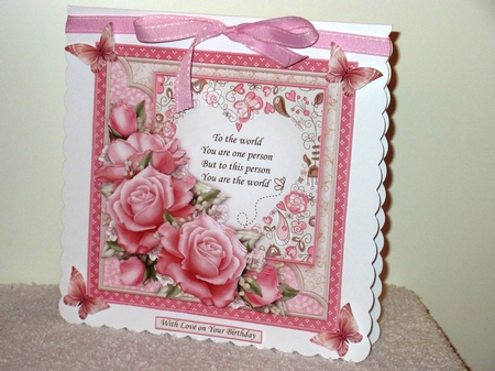 VERSES ROSES & HEARTS 7.5 Decoupage & Inserts Bumper Kit by Wayne Swan