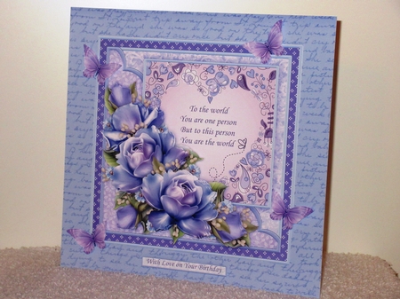 VERSES ROSES & HEARTS 7.5 Decoupage & Inserts Bumper Kit by Wayne Swan