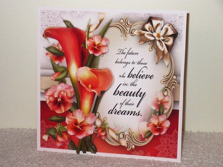 Bouquet Callas Pansies Card Mini Kit by Wayne Swan