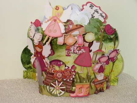 Fairy Garden 3d Flectere Card and Envelope Mini Kit by Wayne Swan