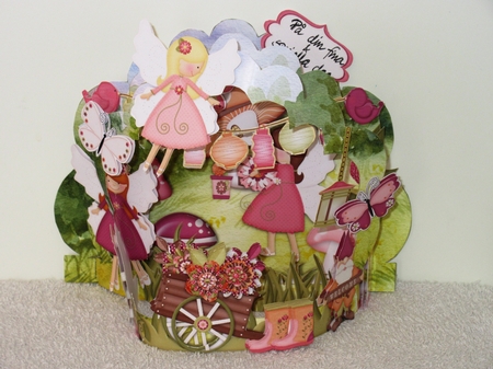Fairy Garden 3d Flectere Card and Envelope Mini Kit by Wayne Swan