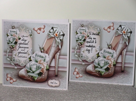 Soft Roses with Elegant Shoes Card Mini Kit by Wayne Swan