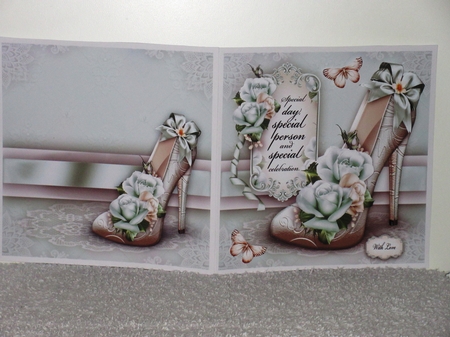 Soft Roses with Elegant Shoes Card Mini Kit by Wayne Swan
