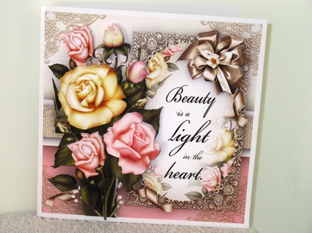 Bouquet of Soft Roses Card Mini Kit by Wayne Swan