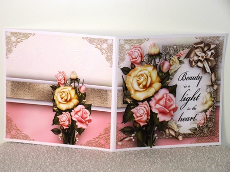 Bouquet of Soft Roses Card Mini Kit by Wayne Swan