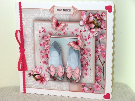 Cherry Blossom Shoes Card Kit by Wayne Swan