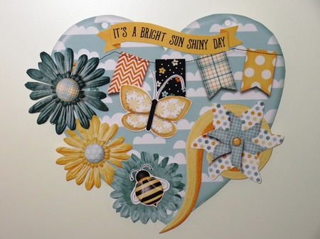 Bring Me Sunshine Hanging Hearts Trio by Wayne Swan