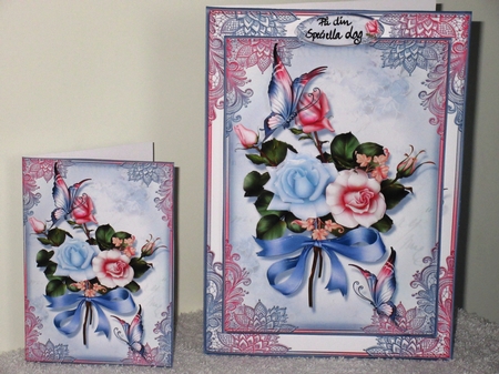 Pink and Blue Blush by Wayne Swan