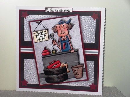 GUS & HIS CALENDAR 7.5 Humorous Decoupage & Insert Mini Kit by Wayne Swan