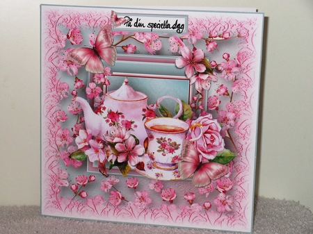Cherry Blossom Tea Card Kit by Wayne Swan