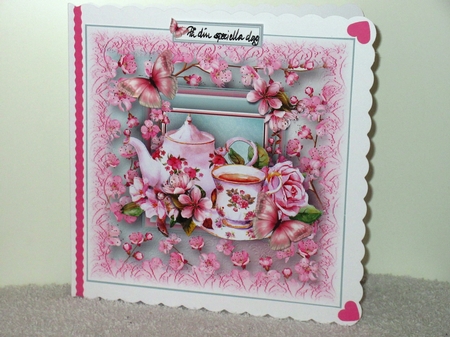 Cherry Blossom Tea Card Kit by Wayne Swan