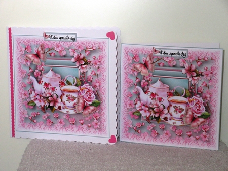 Cherry Blossom Tea Card Kit by Wayne Swan