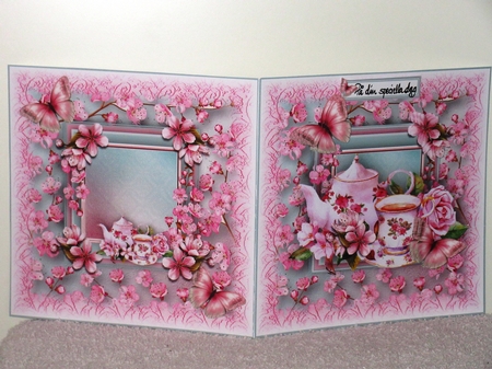 Cherry Blossom Tea Card Kit by Wayne Swan