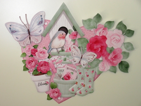 Garden Beautiful Hanging Hearts Trio. by Wayne Swan