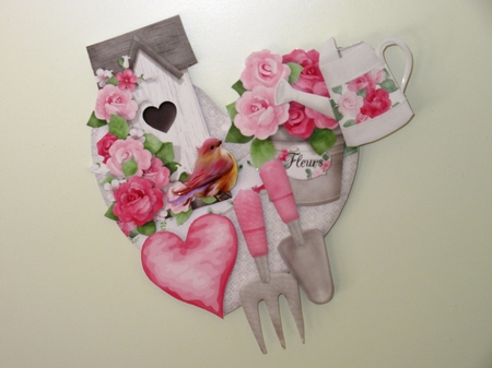Garden Beautiful Hanging Hearts Trio. by Wayne Swan