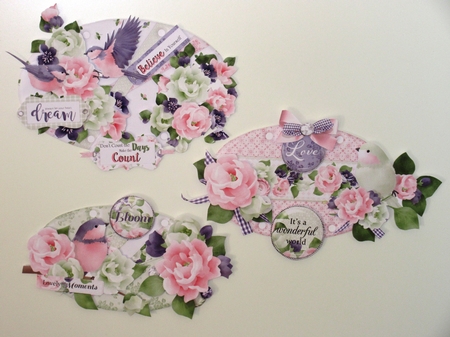 A Birdie Told Me  Hanging Oval Plaques Trio by Wayne Swan