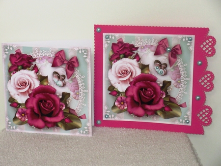 Bordo White Roses Bouquet Mini Kit by Wayne Swan
