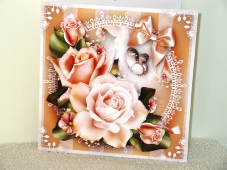White Peach Roses Mini Kit by Wayne Swan