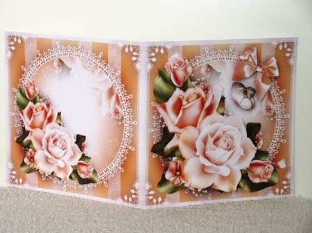 White Peach Roses Mini Kit by Wayne Swan