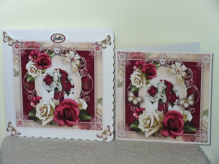 Bordeaux Shabby Chic Bouquet Mini Kit by Wayne Swan