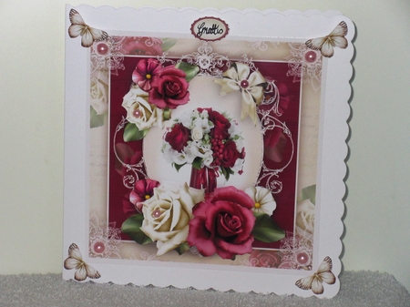 Bordeaux Shabby Chic Bouquet Mini Kit by Wayne Swan