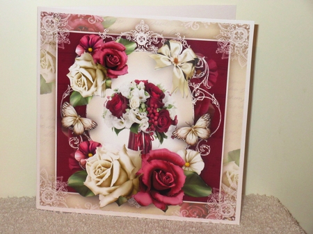 Bordeaux Shabby Chic Bouquet Mini Kit by Wayne Swan