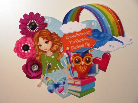 Always Chasing Rainbows Hanging Hearts Trio. by Wayne Swan