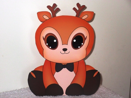 3D Cute Animal Treat Box Gift Set Mini Kit -  Cute Little Raindeer Snuggles by Wayne Swan