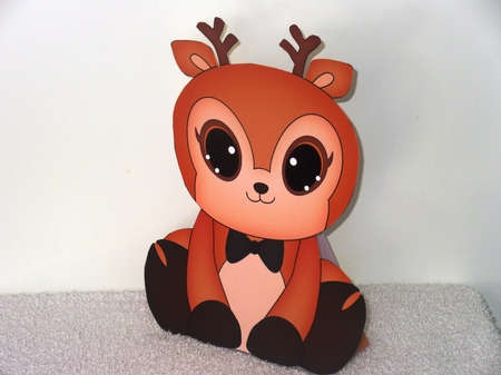 3D Cute Animal Treat Box Gift Set Mini Kit -  Cute Little Raindeer Snuggles by Wayne Swan