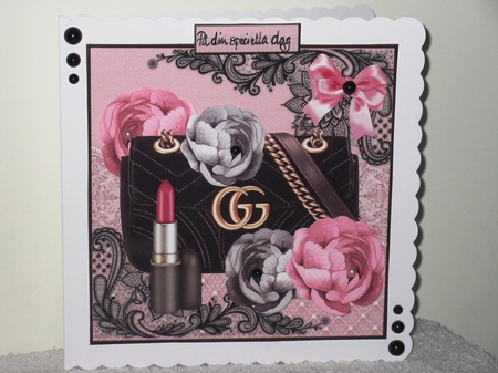 Chique Black Handbag & Peonies Mini Kit by Wayne Swan