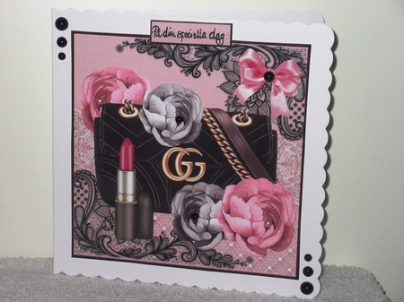 Chique Black Handbag & Peonies Mini Kit by Wayne Swan