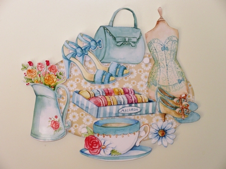 Chic Boutique #1 Hanging Oval Plaques Trio by Wayne Swan