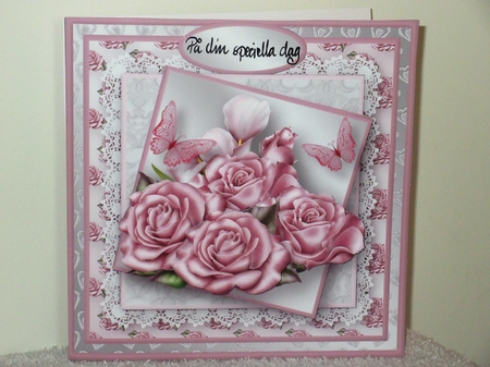 Dusky Roses Layered Card Mini Kit by Wayne Swan