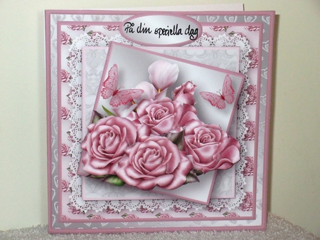 Dusky Roses Layered Card Mini Kit by Wayne Swan