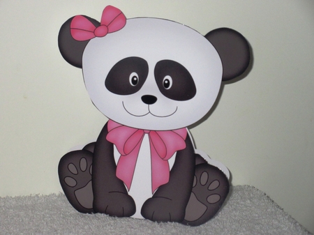 3D Shaped Card  Kit - Cute Little Panda Su Ling by Wayne Swan