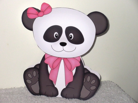 3D Shaped Card  Kit - Cute Little Panda Su Ling by Wayne Swan