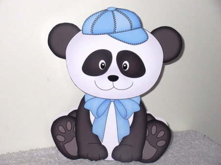 3D Shaped Card  Kit - Cute Little Panda Chi Chi by Wayne Swan